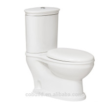 Китай поставщик Ванная комната из двух частей двойного смыва унитаза мягк-закрывая Крышка керамический туалет